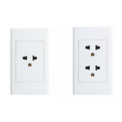 Ổ cắm đơn, đôi 3 chấu Sino S18UE, S18UE2