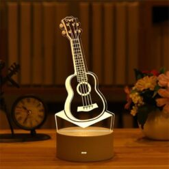 Đèn LED 3D hình guitar