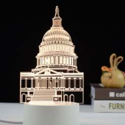 Đèn LED 3D hình Nhà Trắng