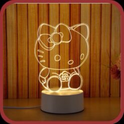Đèn LED 3D hình Hello Kitty