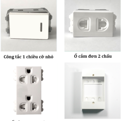 Alternative view of Bộ công tắc, ổ cắm Sino Vanlock, mặt thiết bị, đế nổi, đế âm dòng S18CC