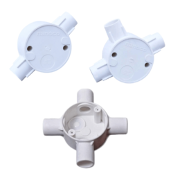 Bộ hộp nối tròn 2 ngã, 3 ngã, 4 ngã, kẹp đỡ ống, khớp nối trơn, khớp nối ren cho ống Phi 16-20-25-32 Nanoco