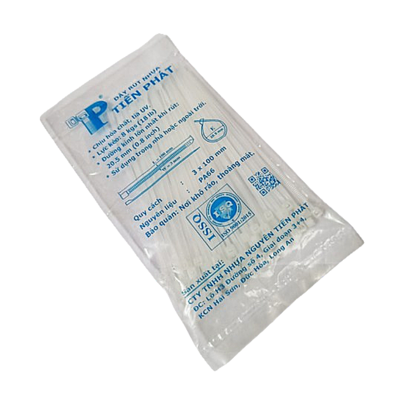 Dây Rút Nhựa 10cm Tiếng Phát – Dây Thít Nhựa Buộc Dây Điện, Cáp Điện