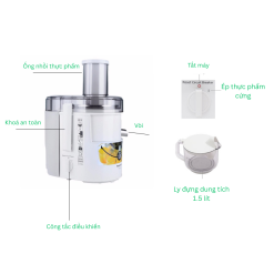 Alternative view of Máy ép trái cây Panasonic MJ-SJ01WRA