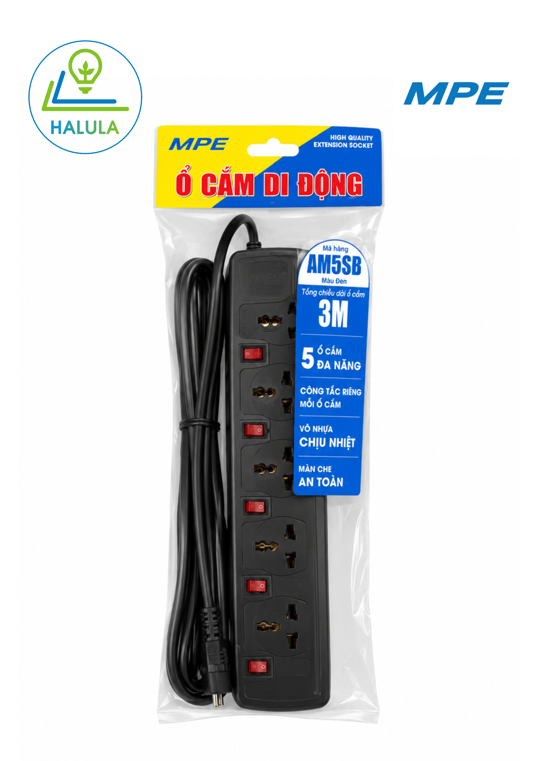 Ổ cắm đa năng màu đen AM5SB MPE