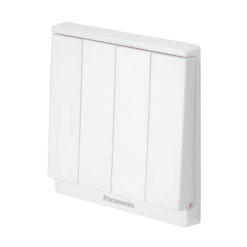 Bộ 4 công tắc C, 2 chiều - Trắng - Moderva - WMF508-VN