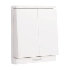Bộ 2 công tắc B, 1 chiều - Trắng - Moderva Panasonic - WMF503-VN