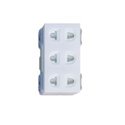 Ổ cắm ba 2 chấu có màn che Panasonic WEV138307SW